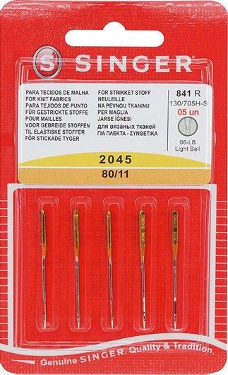 Βελόνες Singer 841 για Ελαστικά Υφάσματα No 80 / 11