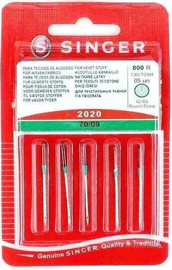 Βελόνες Ραπτομηχανής Singer 800B No 11