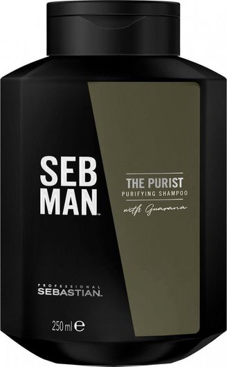 Sebastian Professional Seb Man The Purist Purifying Σαμπουάν κατά της Πιτυρίδας για Όλους τους Τύπους Μαλλιών 250ml