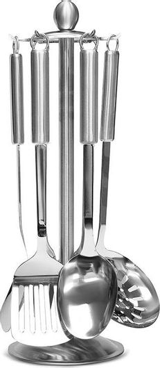 Εργαλεία Μαγειρικής bk-3251 Σετ 7τμχ Inox με Βάση