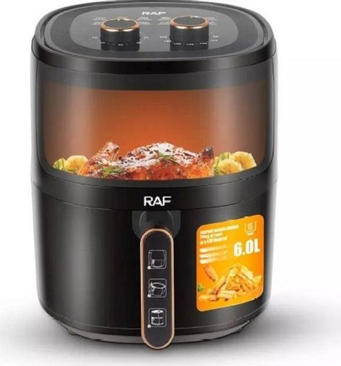 Raf Air Fryer 6lt Μαύρο R-5324