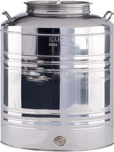 Δοχείο Inox Sansone 165109 με Βιδωτό Καπάκι 100lt