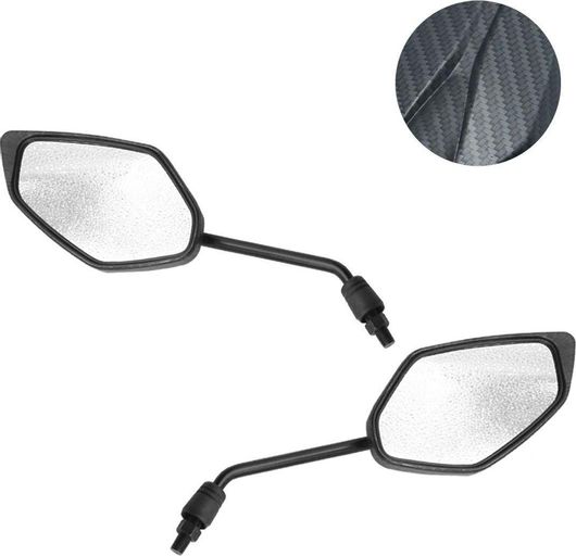 Καθρέπτες Μοτοσυκλέτας Σετ 2τμχ Μαύρο