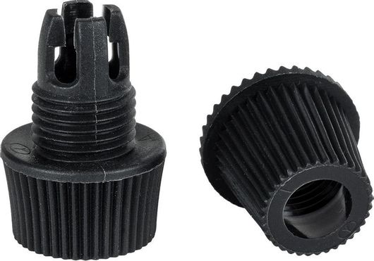 Στήριγμα Καλωδίου Φωτιστικού GloboStar® Επιτοίχιος Στυπιοθλίπτης Φ1.6 x Υ2.3cm Μαύρο Πλαστικό