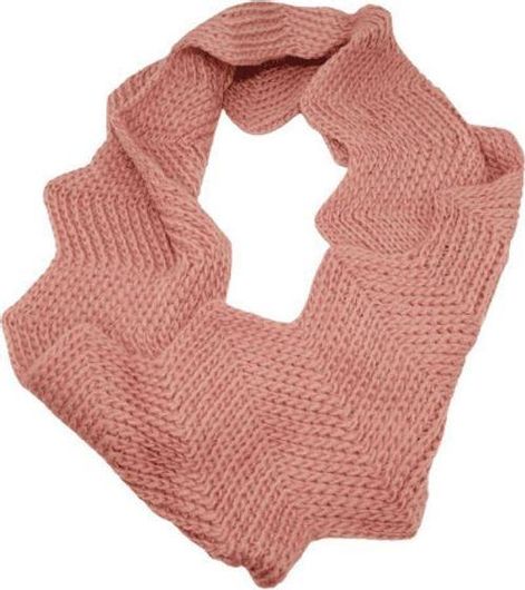 Γυναικείο Κασκόλ Romvous Πλεκτό Λαιμού Ροζ