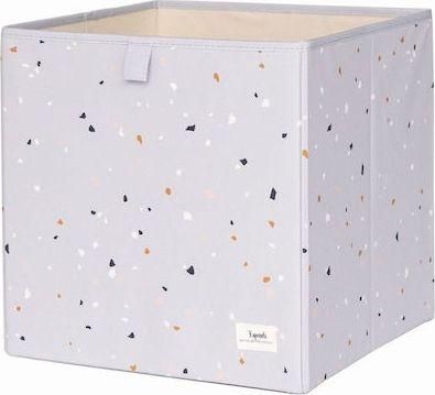 Παιδικό Κουτί Αποθήκευσης 3 Sprouts Πτυσσόμενο Υφασμάτινο 33x33cm Γκρι