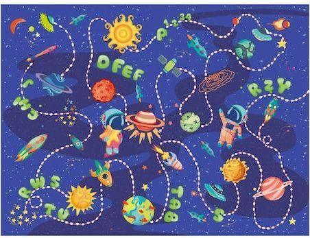 Μοκέτα Mommat MM-P-124 Βελουτέ 120x160cm Μπλε