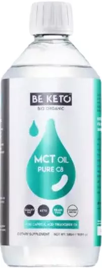 BeKeto MCT Oil Pure C8 Συμπλήρωμα για Αδυνάτισμα 500ml Pure