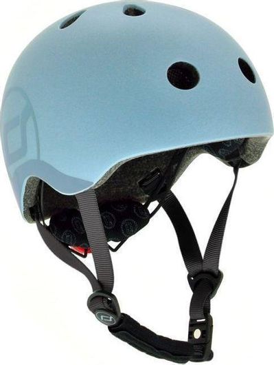 Παιδικό Κράνος Scoot & Ride S-M για Ποδήλατο & Πατίνι με LED Μπλε