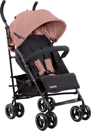 Καρότσι Μπαστούνι Kikka Boo Beetle Kατάλληλο από 6 Mηνών 5.9kg Ροζ