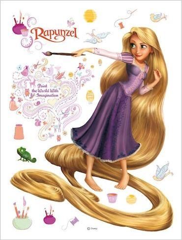 Παιδικό Αυτοκόλλητο Τοίχου A&G Paper DK 854 Rapunzel 65x85cm
