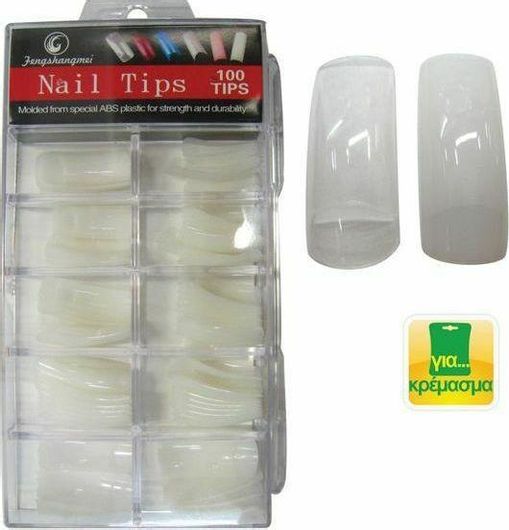 Tips Νυχιών AGC Σετ 100τμχ Διάφανο