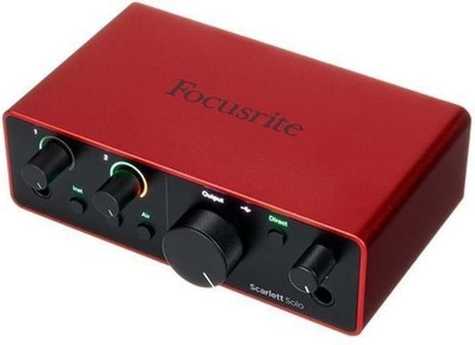 Κάρτα Ήχου Focusrite Εξωτερική Επαγγελματική Scarlett Solo 4th Gen Συνδεσιμότητα USB για PC