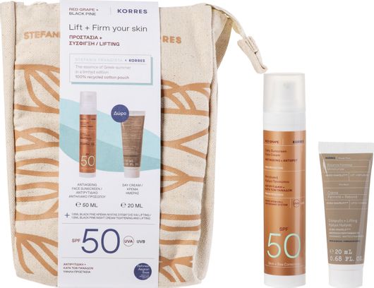 Σετ Αντηλιακών Korres Promo Red Grape Antiageing Spf50 με Αντηλιακό & Κρέμα Προσώπου 4τμχ
