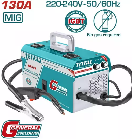 Ηλεκτροκόλληση Total 230v Inverter 130A Max MIG