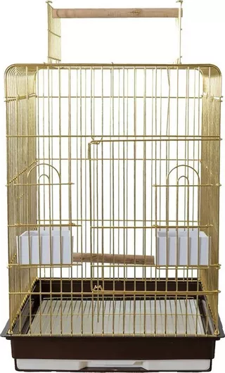 Κλουβί Πτηνών Donald Pet Care Χρυσό 47x47x66cm