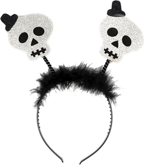 Αποκριάτικη Στέκα Τσα-Φαλ Α2361 Φιγούρες Glittered Με Μαραμπου Τυχαίας Επιλογής Χρώματος