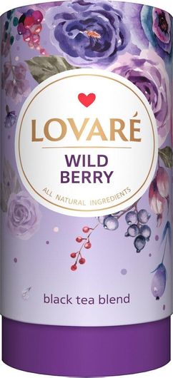 Τσάι Lovare Μαύρο Wild Berry 80gr Σετ 24τμχ