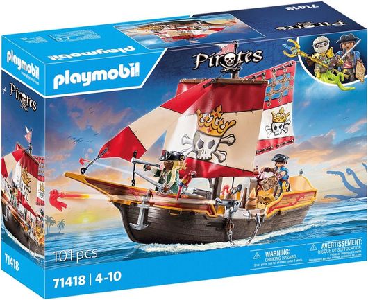 Playmobil Pirates Pirate Ship για 4+ Ετών #71418