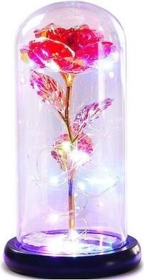 Παντοτινό Τριαντάφυλλο B09GVJ77DF σε Γυάλα 22cm Κόκκινο