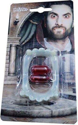 Αποκριάτικα Δόντια Boland Βαμπίρ Ψεύτικο Αίμα 2.2ml