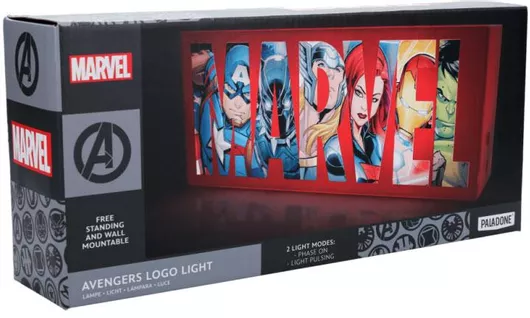 Gaming Φωτιστικό Paladone Marvel Logo & Τροφοδοτικό