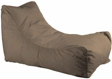 Πουφ Wood Well Ε021,6 LAZY Κρεβάτι Αδιάβροχη με Αποσπόμενο Κάλλυμα 106x70x67cm Καφέ