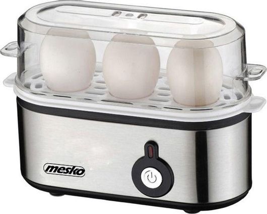 Βραστήρας Αυγών Mesko MS-4485 3 Θέσεων 350W Ασημί