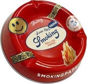 Σταχτοδοχείο Τσιγάρου Smoking Μεταλλικό Κόκκινο
