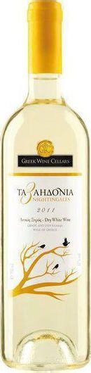 Κρασί Ελληνικά Κελλάρια Τα 3 Αηδόνια Οίνων Ροδίτης / Σαββατιανό Λευκό Ξηρό 750ml