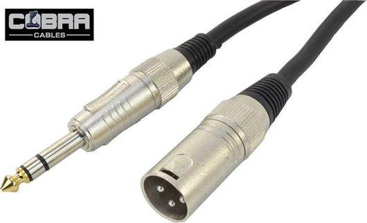 Καλώδιο Cobra CL040-03 XLR male 3m Μαύρο