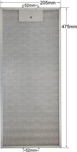 Φίλτρο Davoline 443LG76 Μεταλλικό Συμβατό με Davoline / Pyramis 20.5x47.5cm