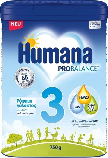 Humana Γάλα σε Σκόνη 3 Pro Balance για 12+ Μηνών 750gr