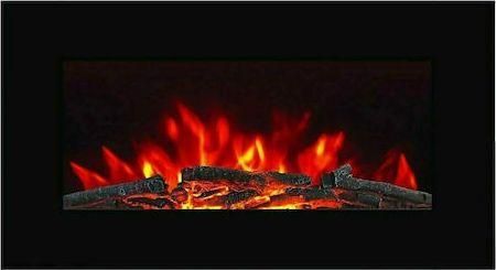 Ηλεκτρικό Τζάκι Hitense EX100-SLIM3D L.E.D Επιτοίχιο 2000W 73x40cm Μαύρο