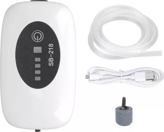 Αεραντλία Ενυδρείου SB-218 51049 1W 180lt / h με 1 Έξοδο Επαναφορτιζόμενη