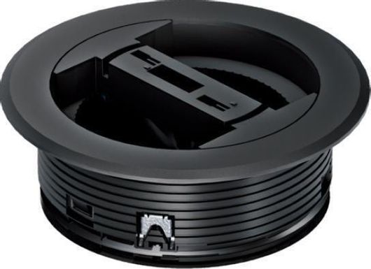 Ενδοδαπέδιο Κουτί Διεύλευσης Καλωδίων Hager 1τμχ Μαύρο LAR02KR9005