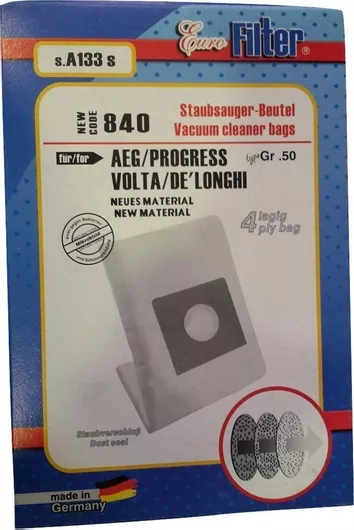 Euro Filter s.A133 s Σακούλες Σκούπας 5τμχ Συμβατή με Σκούπα AEG / Delonghi