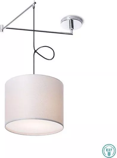 Rendl Light Studio Broadway Κρεμαστό Φωτιστικό Λευκό με Ντουί E27 32εκ.