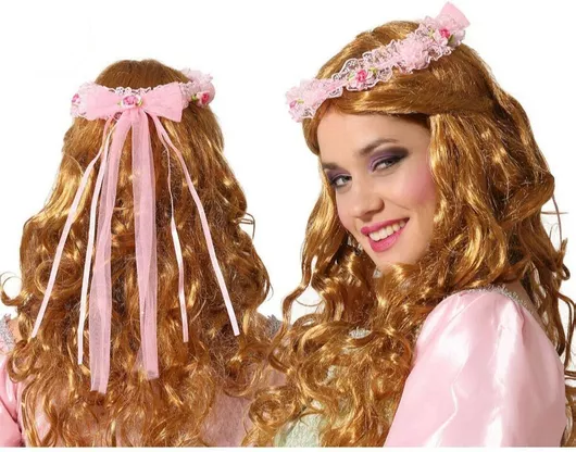 Αποκριάτικη Στέκα Blomster Ροζ