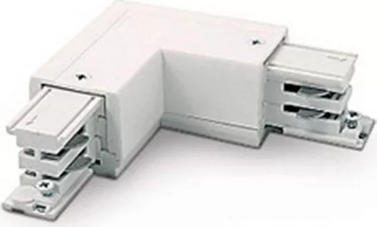 Σύνδεσμος Ράγας Αξεσουάρ Φωτιστικών Viokef 02/0011 Αλουμινίου Λευκό