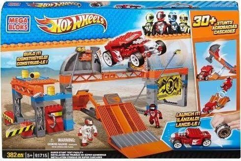 Τουβλάκια Mega Bloks Hot Wheels Super Stunt Test Facility Σετ 382τμχ για 5+ Ετών