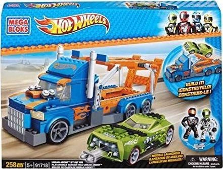 Τουβλάκια Mega Bloks Hot Wheels Urban Agent Stunt Rig Σετ 258τμχ για 5+ Ετών