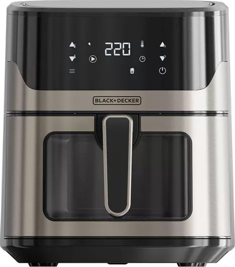 Black & Decker Air Fryer με Wi-Fi 6.5lt Ασημί ES9730070B