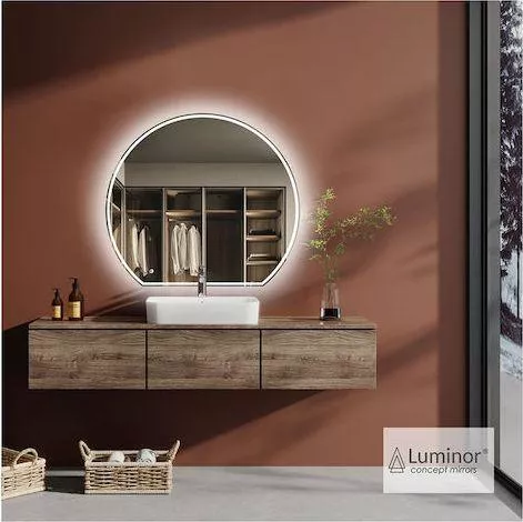 Καθρέφτης Luminor MON110 Στρογγυλός Led 110x110cm 