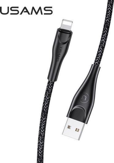 Καλώδιο Usams SJ391 U41 Braided USB-A σε Lightning 1m Μαύρο
