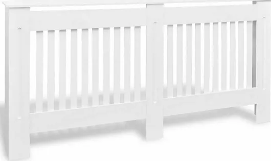 Κάλυμμα Καλοριφέρ vidaXL 244340 από MDF 172cm Λευκό