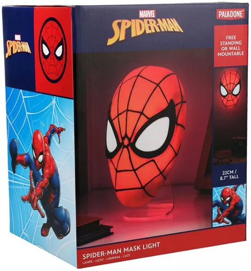 Παιδικό Διακοσμητικό Φωτιστικό Paladone Spider Man 22cm Κόκκινο