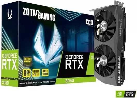 Κάρτα Γραφικών Zotac GeForce RTX 3050 8GB GDDR6 ECO