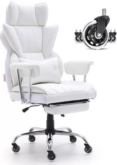 Καρέκλα Διευθυντική Vevor με Ανάκλιση Λευκό