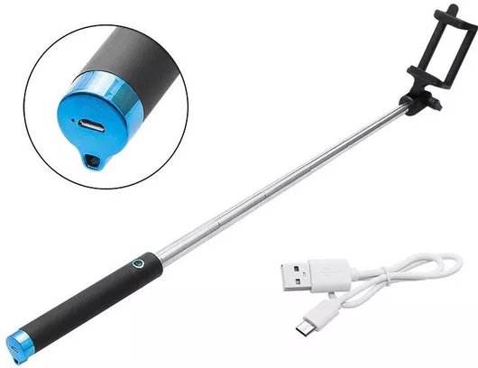 Selfie Stick Blow DM-79-131 με Bluetooth Μαύρο / Μπλε